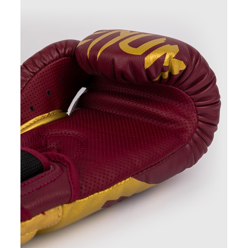 Venum Reverso Boxing Gloves - Cherry Red/Gold - 14-Ounce
