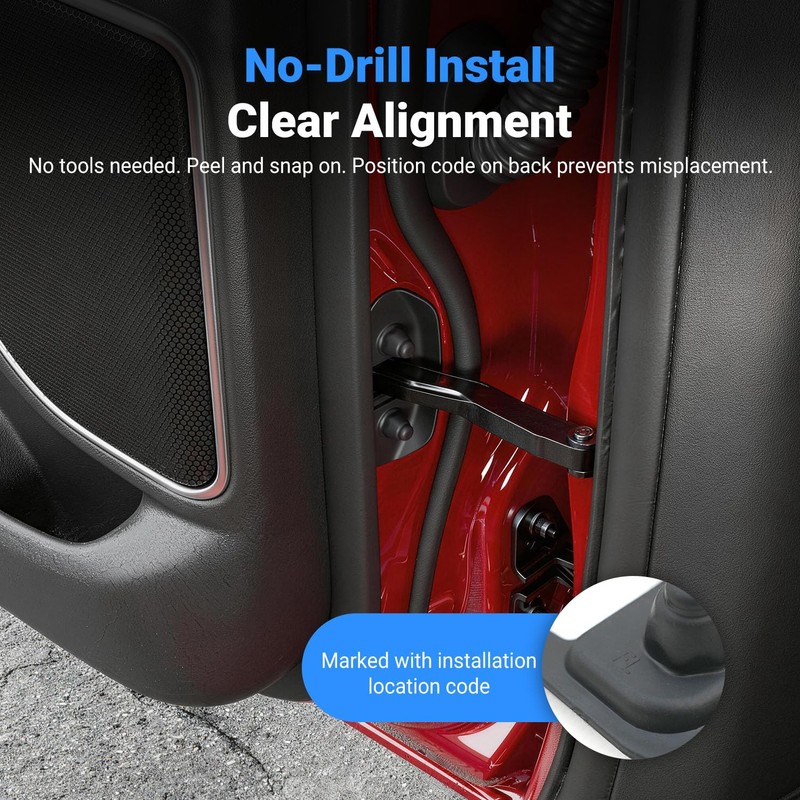CZmenghe Door Hinge Cover Trim Compatible with 2019-2026 Dodge RAM