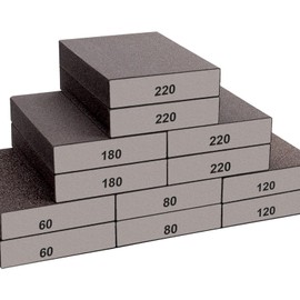 smseace 12Pack Sanding Blocks 60/80/120/180/220 Grit Sandpaper block Washable and Reusable Sanding blocks for Wood/Drywall/Metal/Glasses Sanding block set Sanding sponge