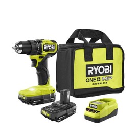 RYOBI ONE+ HP 18V Brushless Cordless Compact 1/2in. Drill/Driver Kit with (2) 1.5 Ah Batteries and Charger (Renewed)