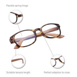 EYEGUARD 4 Pack Reading Glasses Blue Light Blocking Spring Hinge Readers for Women Men Anti Glare Filter Lightweight Computer Eyeglasses