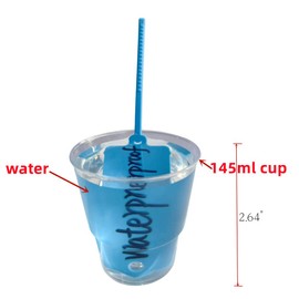 100pcs Reusable Blank Plastic Tags Ties Key Tags 1.45"*2.48" Serrated Tension Sealing Strap with Large Label Plastic Tie Mark Label Waterproof Hang Sign Write on Tag (Blue, 100pcs)