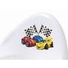'Bieco Children's Toilet Seat White with Cars Theme Formula Race