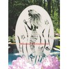 Oval Mermaid Etched Window Decal Vinyl Glass Cling - 26"