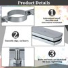 MorningRo 4 Pcs 4 Inch Pipe Riser Clamps Vertical Hanger