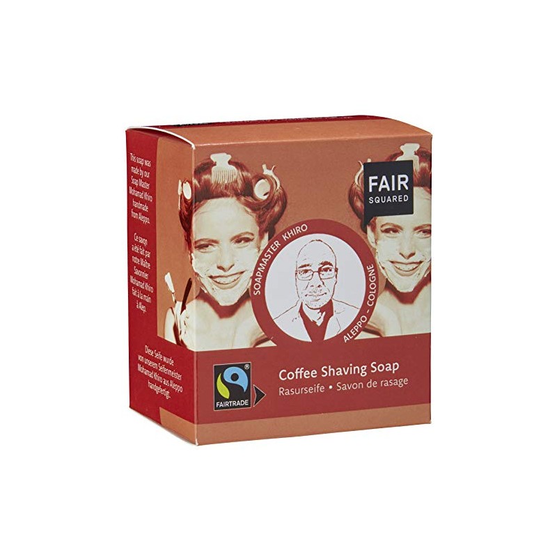 Fair Squared Zero Waste Organic Coffee Shaving Soap 2 x