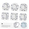 LALAFINA 8Pcs Toilet Seat Bumper Replacement Kit Toilet Risers for