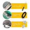 King&Charles Window Screen Door Repair/Replacement Kit, Include Gray Screen Mesh