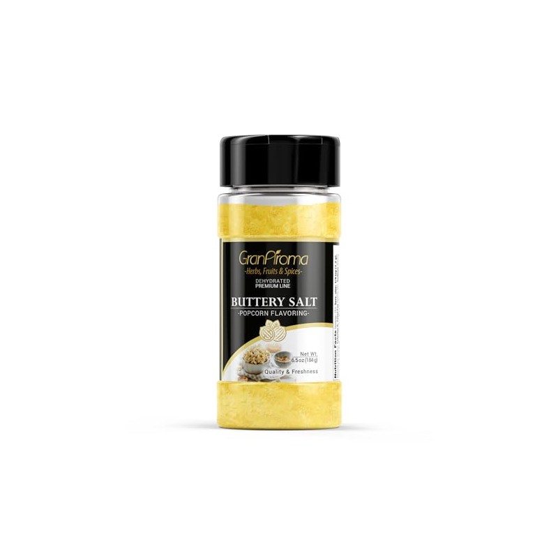 GranAroma Buttery Salt Seasoning, Popcorn Seasoning, Cinema Style, Delicious Flavor