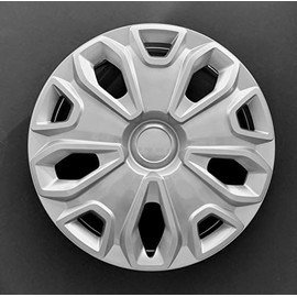 One Wheel Cover Hubcap Fits 2014-2019 Ford Transit 150,250 and 350; 16 Inch; 5 Y Spoke; Silver Color; Plastic; Standard Leg