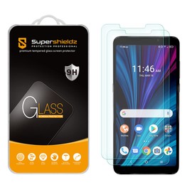Supershieldz (2 Pack) Designed for Alcatel TCL A3X (A600DL) Tempered Glass Screen Protector, Anti Scratch, Bubble Free