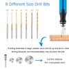 3-Speed Cordless Mini Drill Pen With 8 Small Drill Bits,Rechargeable
