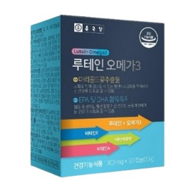 Chong Kun Dang Health Jinshop Chong Kun Dang, dry eye supplement, lutein, omega 3, eye vitamin, 30 capsules / 진샵 종근당 침침한 눈 건조 영양제 루테인 오메가3 눈 비타민 30캡슐