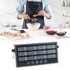 QWORK 12 Channel Multi-Timer Kitchen Clock, LED Digital Cooking Timer,