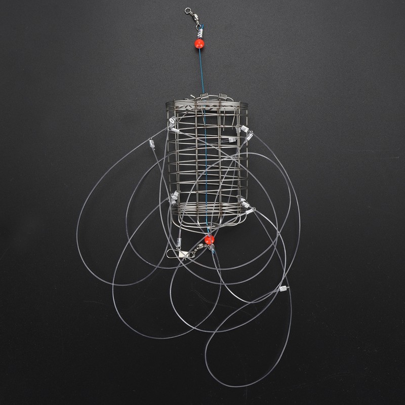 Crab Snares with 8 Loops Reusable Cylindrical Stainless Steel Wire