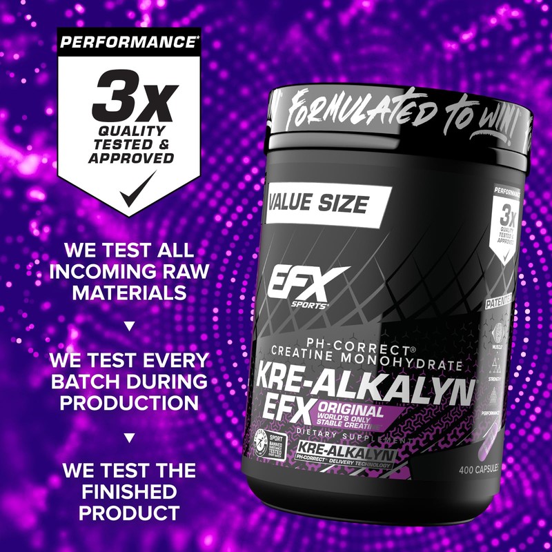 EFX Sports Kre-Alkalyn EFX | pH Correct Creatine Monohydrate Pill