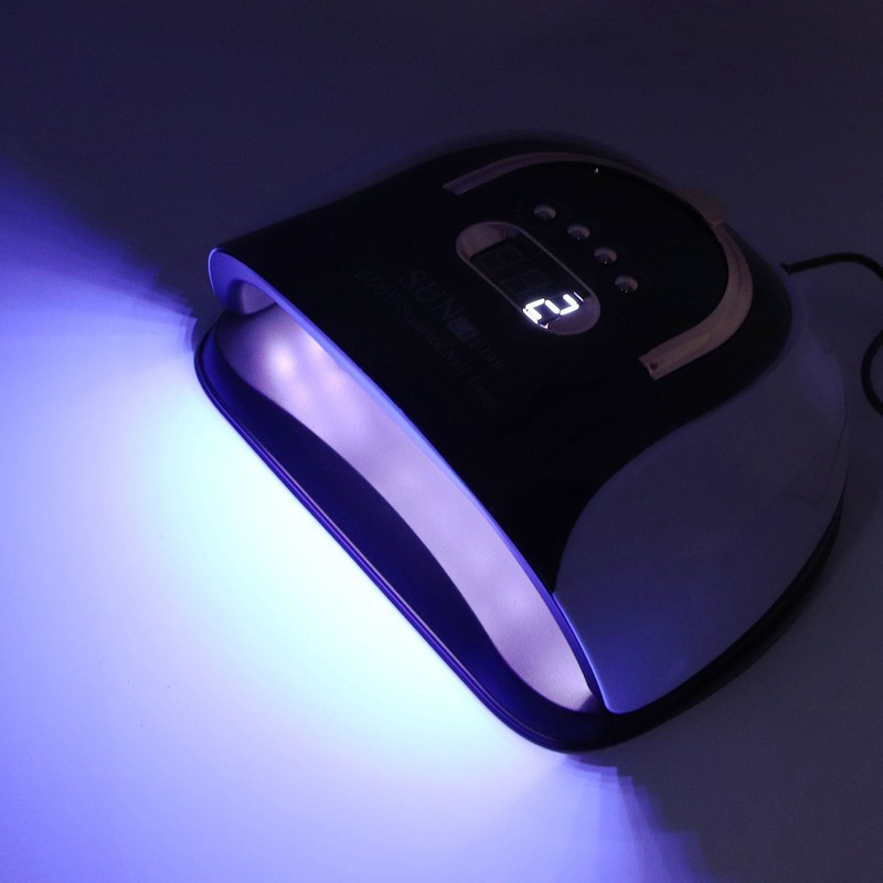 256W Nail Gel Curing Lamp Various Time Setting Detachable Bottom