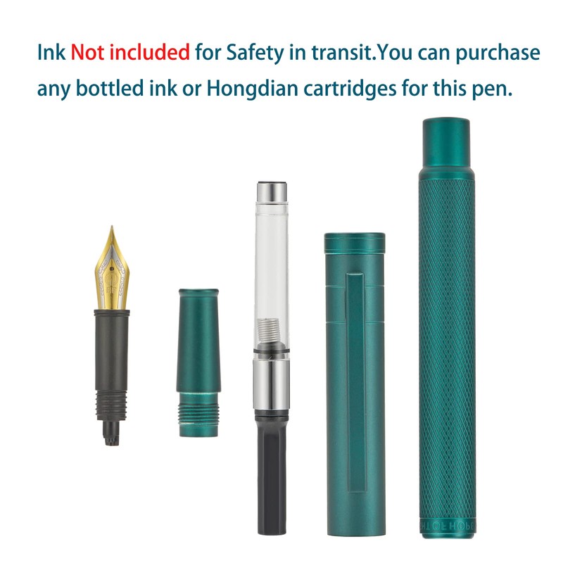 Hongdian Dark Green Forest Fountain Pen Extra Fine Nib Classic