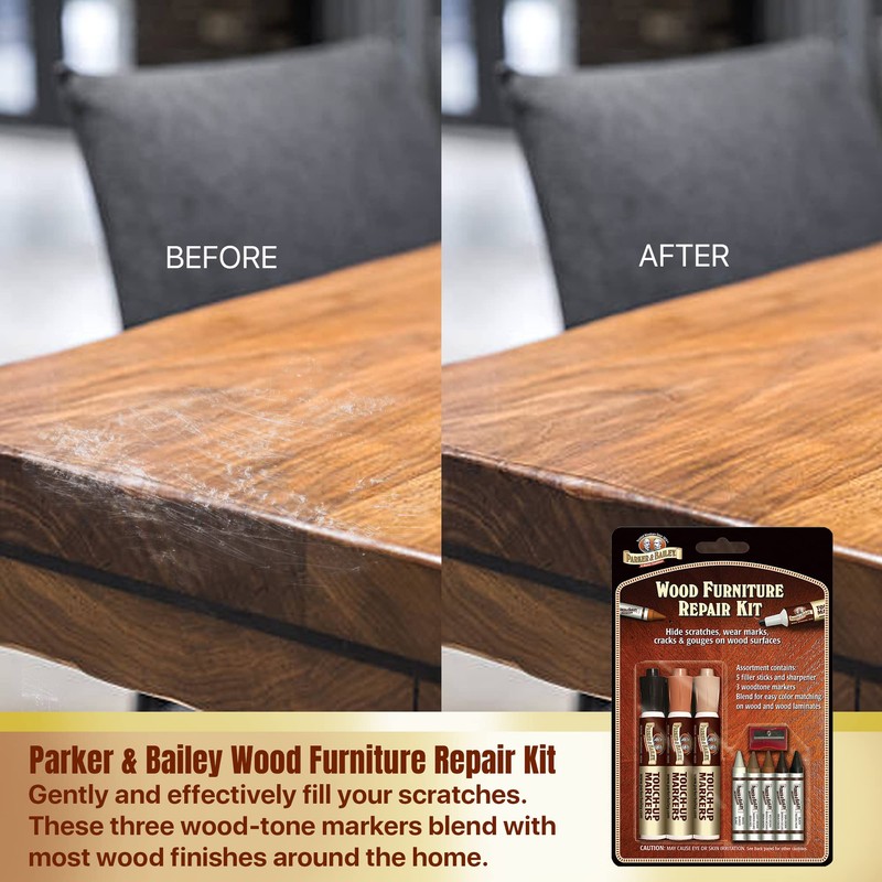 Parker & Bailey Furniture Repair Kit, Natural Wood