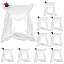 Zerodeko Plastic Drink Bag 5l Wine Bladder Spout Large Capacity Beverage Dispenser Pouch for Outdoor Gatherings