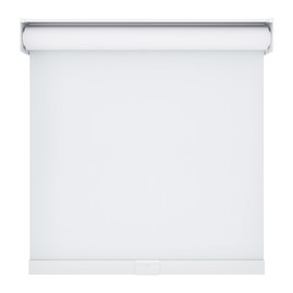 White Blackout Roller Shades - Cordless, Thermal Insulated Fabric, UV Protection, Free-Stop Design with Valance - 35" x 72" for Windows