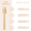 GoCoPack Wooden Cutlery: Pack of 200 Disposable Wooden 16cm Forks