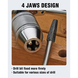 Carpenters Bit Brace Hand Crank Drill with 12-Inch Swing Arm, Comfortable Non-Slip Handle, Ideal for Woodworking, Easy to Use Hand Tool (Bit Brace) (Wooden Handle)
