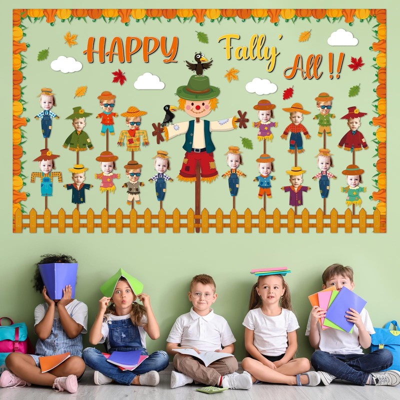 Fall Bulletin Board Decorations Set Fall Classroom Decoration Autumn Scarecrow