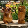 Penguin Eyeglass Holder Stand - Handcrafted in Indonesia - Wooden