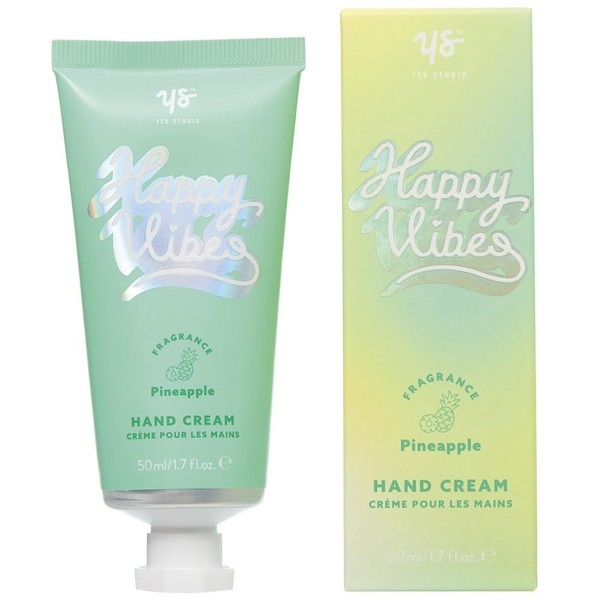 Yes Studio Happy Vibes Pineapple Fragranced Nourishing Hand Cream Tube
