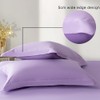 Envelope Closure Pillow Cases 2 Pack Microfiber Light Purple Pillows