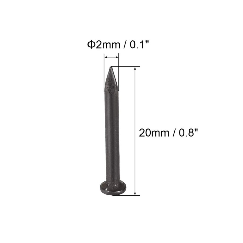uxcell Hardware Nails Carbon Steel Point Tip Wall Cement Nail