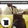 Watlikeup Golf Tee Pouch,1PCS Black Zipper Golf Ball Bag,Golf Tee
