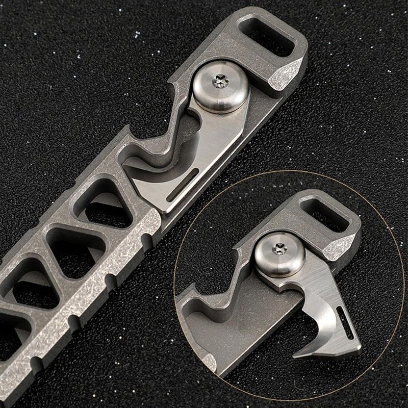 EDC Pry Bar EDC Tool Keychain Titanium Alloy Pry Bar