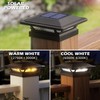 SIEDiNLAR Solar Post Cap Lights 16 LEDs 2 Modes 3.5x3.5