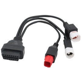 winova 3 Pin 4 Pin 6 Pin Diagnostic Connector Cable OBD2 Adapter for Scanner 3 in 1 Yamaha Honda Heavy Duty Easy Connect