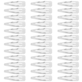 Zac's Alter Ego Set of 36 Large 7cm Metal Sleepy Clips/Snap Hair Clips - Variety of Colours