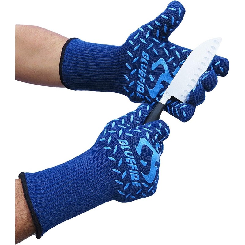 BlueFire Gloves BBQ Grill Firepit Oven Mitts Highest Heat Resistance