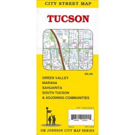 City Street Map of Tucson, Arizona, by GMJ Maps