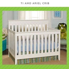 CC KITS Toddler Bed Safety Guard Rail for Ti Amo Convertible Cribs by Bivona - Solid Wood Rail for Convertible Crib to Toddler Bed Conversion - Safety Bed Rail for Children (White)