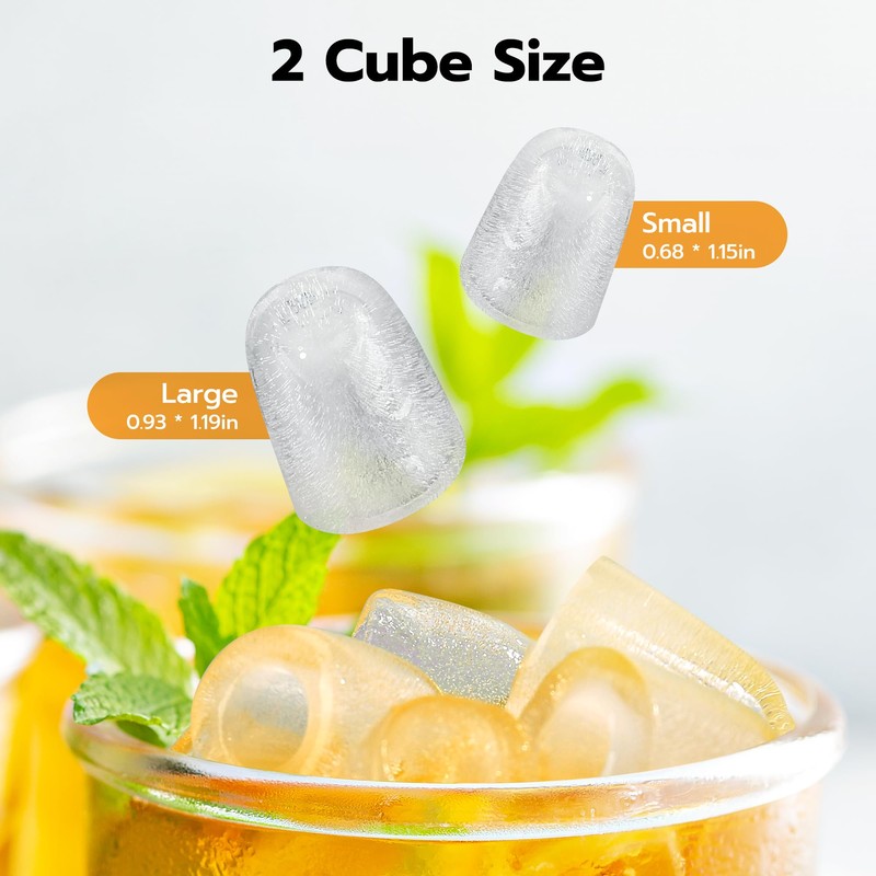 COWSAR Countertop Ice Maker with LED Display & Timer, 26lbs/24H,