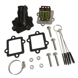 Goodfind68 New Intake Manifold Boot + Reed Valve + Gaskets Compatible with Yamaha Aerox Nitro Jog Vino Aprilia SR50# 100560020 AP8206557 3KJ-13555-00-00 3KJ-13610-00-00