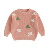 Amnnchya Christmas Baby Girl Boy Sweater Bow Long Sleeve Kids