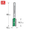 Trend CraftPro Straight Two Flute Router Cutter Bit, 1/4 Inch