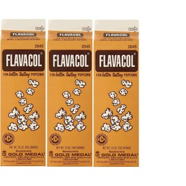 Concession Essentials 3 Pack Flavacol Popcorn Season Salt, 35 oz per Pack. Total 105 Ounces Popcorn Season Salt
