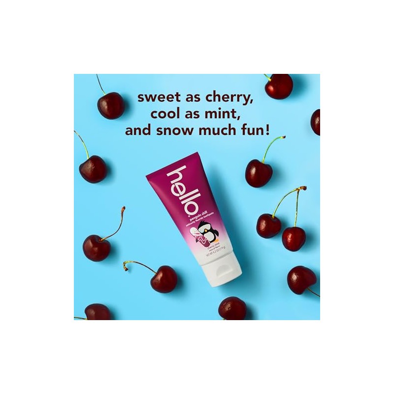 Hello Penguin Chill Kids Toothpaste with Fluoride, Kids Mint Toothpaste