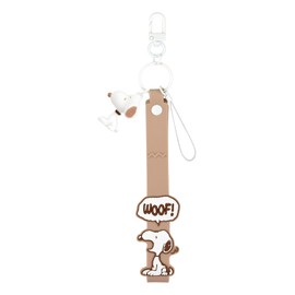 Gourmandies SNGG-139BW Peanuts Snoopy 3D Mascot Included, Hand Strap, Brown