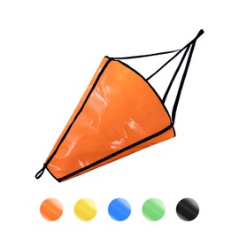 BLUEWING 32in Sea Anchor Drift Sock 840D Nylon Parachute Fishing Drogue for Marine Boat/Jet Ski/Sail, Orange