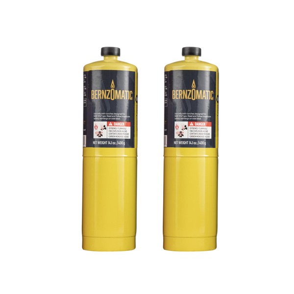 Bernzomatic Pre-Filled MAP-Pro Gas Torch Style Cylinder 14.1 oz - Pack of 2