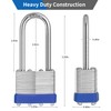 HZSY Laminated Steel Keyed Padlock (1-9/16", 40mm)，Keyed Alike Locks，Packed of